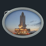 Space Shuttle Discovery Launch NASA Belt Buckles<br><div class="desc">Space Shuttle Discovery on the launch pad is one of the orbiters from NASA 's Space Shuttle program and the third of five fully operational orbiters to be built. Its first mission,  STS-41-D,  flew from August 30 to September 5,  1984 and its last mission was March 9,  2011.</div>