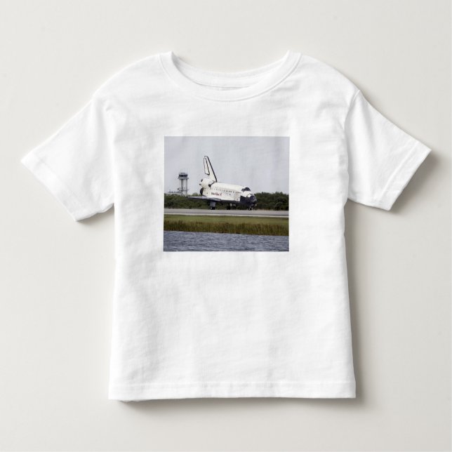 Space Shuttle Discovery on the runway Toddler T-Shirt (Front)