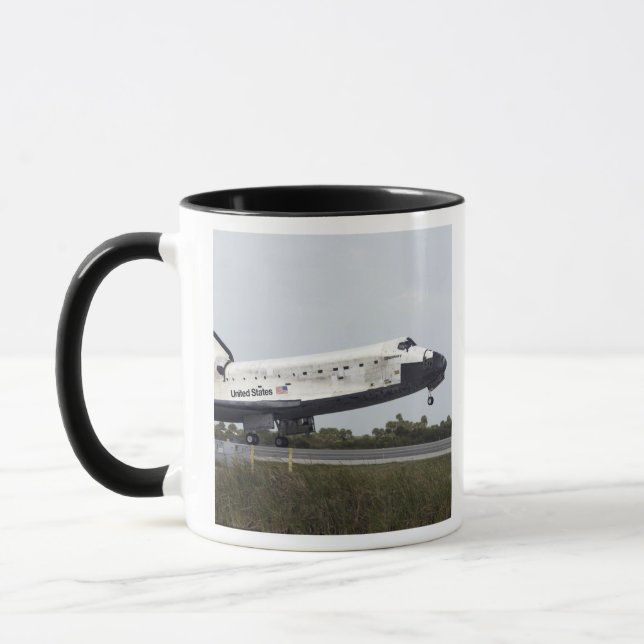 Space Shuttle Discovery touches down Mug (Left)