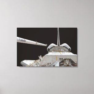 Space Shuttle Discovery's payload bay Canvas Print
