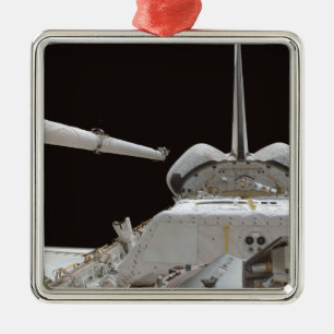 Space Shuttle Discovery's payload bay Metal Tree Decoration
