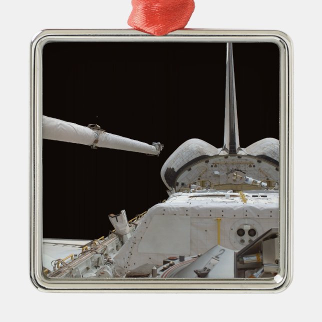 Space Shuttle Discovery's payload bay Metal Tree Decoration (Front)
