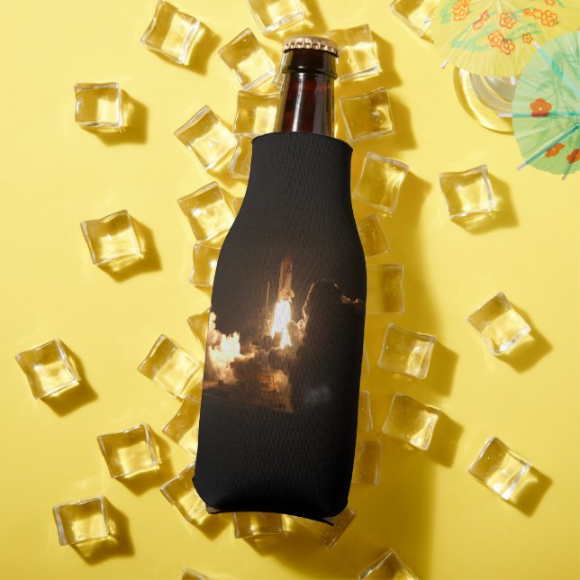 Space Shuttle Earth Orbital Spacecraft Night Canva Bottle Cooler (In Situ Summer)
