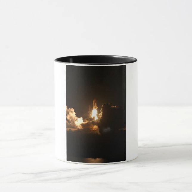 Space Shuttle Earth Orbital Spacecraft Night Canva Mug (Center)