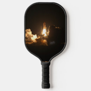 Space Shuttle Earth Orbital Spacecraft Night Canva Pickleball Paddle