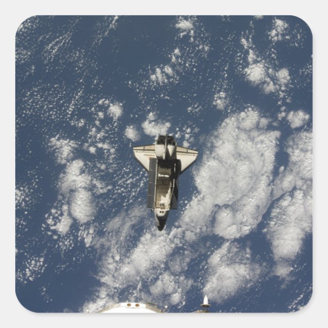 Space Shuttle Endeavour 10 Square Sticker (Front)