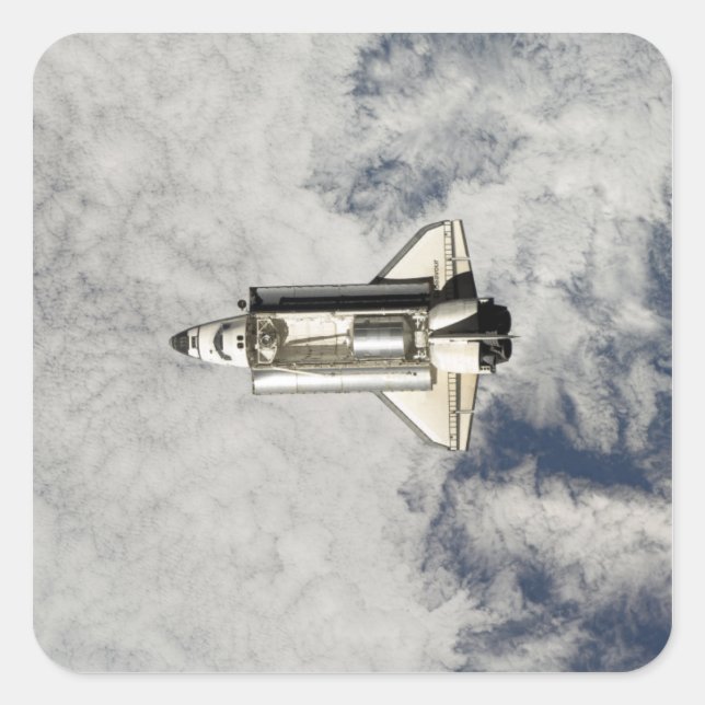 Space Shuttle Endeavour 12 Square Sticker (Front)