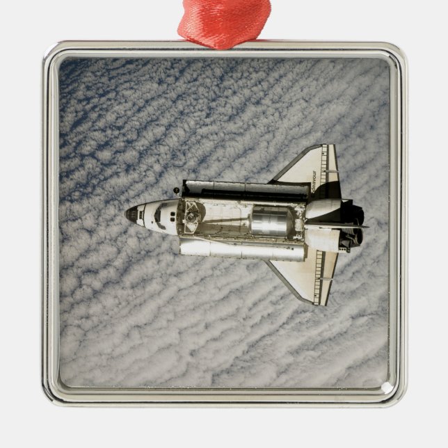 Space Shuttle Endeavour 13 Metal Tree Decoration (Front)