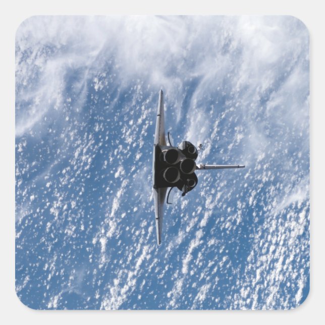 Space Shuttle Endeavour 18 Square Sticker (Front)