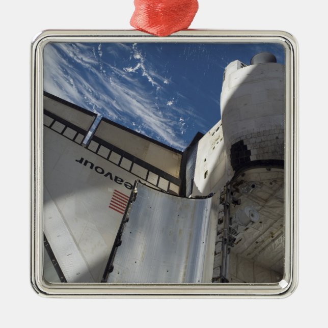 Space Shuttle Endeavour 25 Metal Tree Decoration (Front)