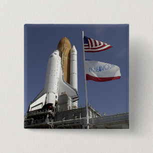 Space Shuttle Endeavour 2 15 Cm Square Badge