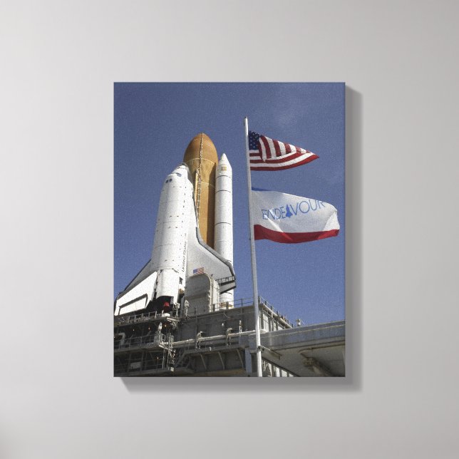 Space Shuttle Endeavour 2 Canvas Print (Front)