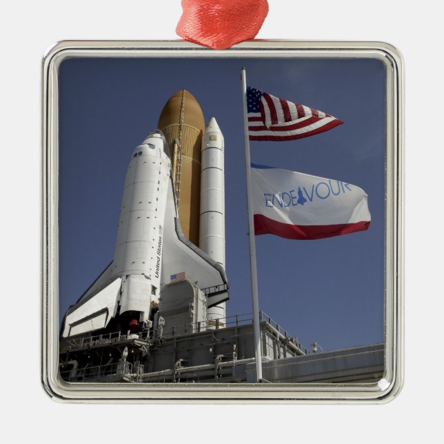 Space Shuttle Endeavour 2 Metal Tree Decoration (Front)