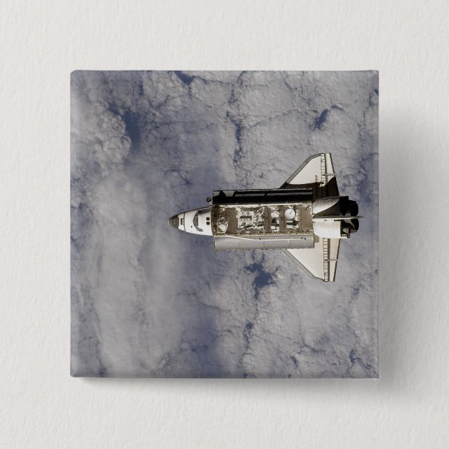 Space Shuttle Endeavour 6 15 Cm Square Badge (Front)