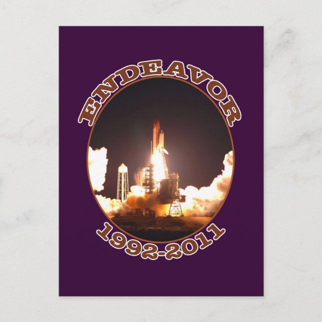 Space Shuttle Endeavour Final Launch Postcard (Front)