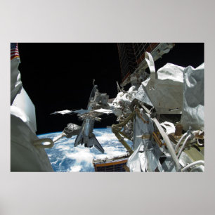 Space Shuttle Endeavour & ISS Poster