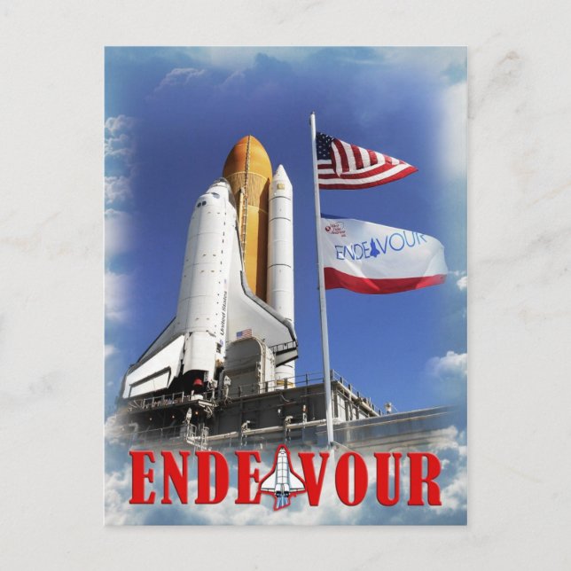 Space Shuttle Endeavour, Kennedy Space Centre Postcard (Front)