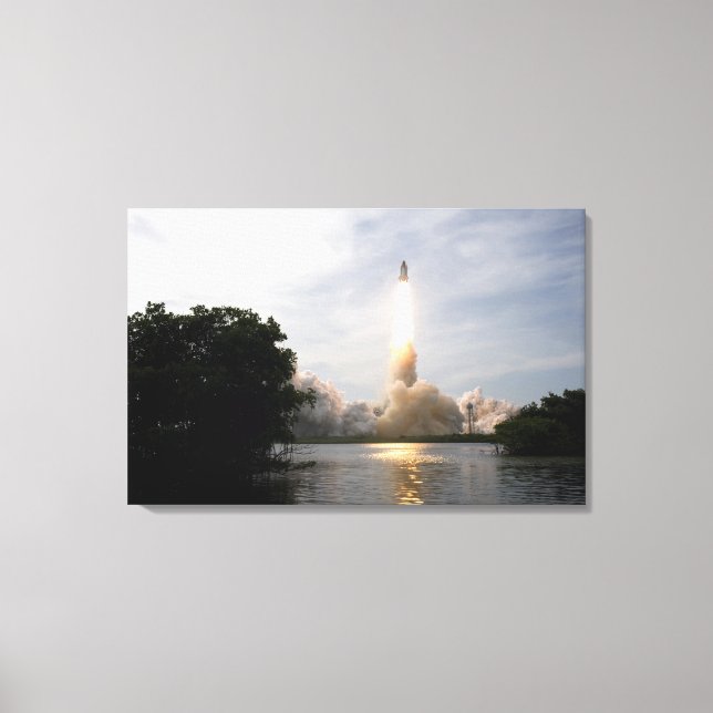 Space Shuttle Endeavour lifts off 2 Canvas Print (Front)