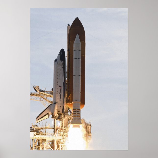 Space Shuttle Endeavour lifts off 2 Poster (Front)
