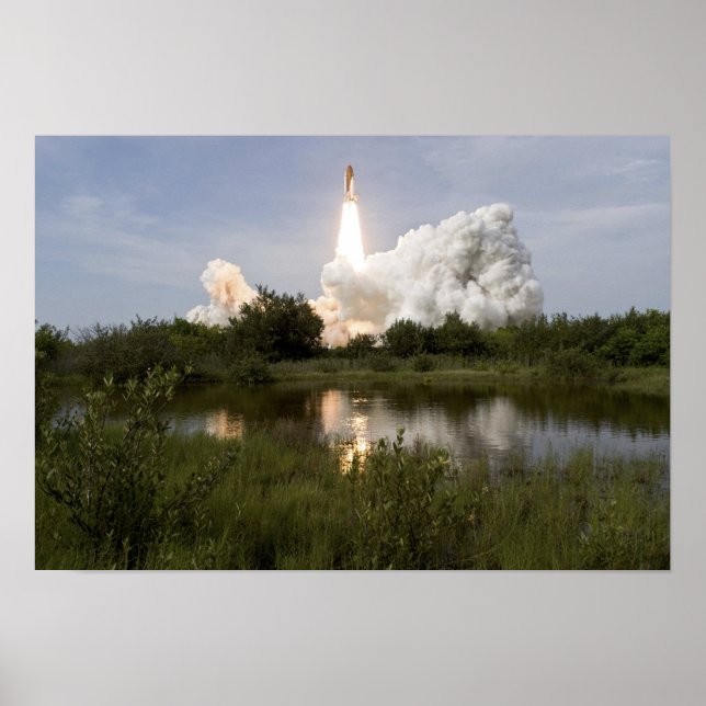 Space Shuttle Endeavour lifts off 5 Poster (Front)
