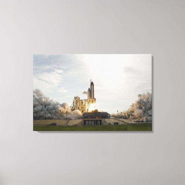 Space Shuttle Endeavour lifts off 6 Canvas Print (Front)