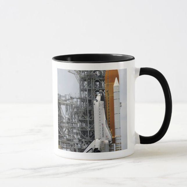 Space Shuttle Endeavour on the launch pad 2 Mug (Right)