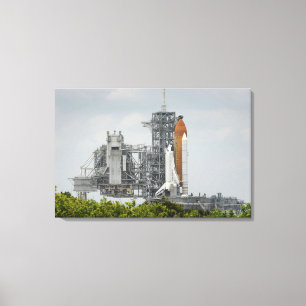 Space Shuttle Endeavour on the launch pad 3 Canvas Print