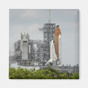 Space Shuttle Endeavour on the launch pad 5 Magnet