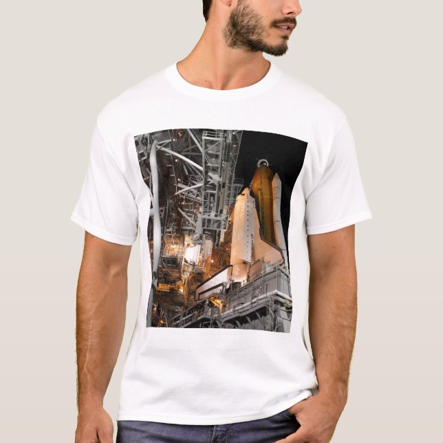 Space Shuttle Endeavour on the launch pad T-Shirt (Front)