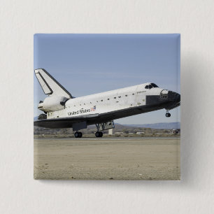 Space Shuttle Endeavour's main landing gear 15 Cm Square Badge