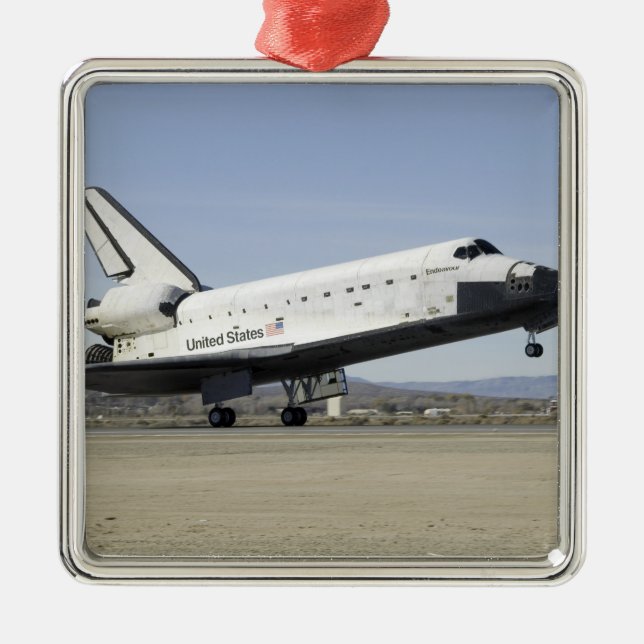 Space Shuttle Endeavour's main landing gear Metal Tree Decoration (Front)