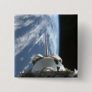 Space Shuttle Endeavour's payload bay 15 Cm Square Badge