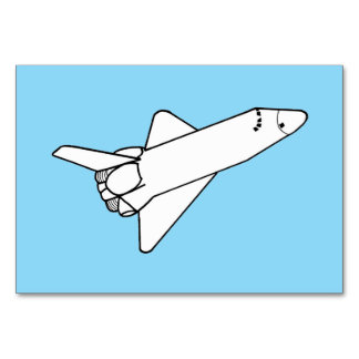 Space Shuttle Flying Reading Flashcards Table Number