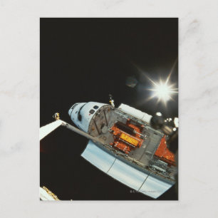 Space Shuttle in Space Postcard