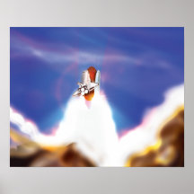 Space Shuttle Launch Illustration
