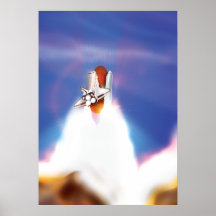 Space Shuttle Launch Illustration