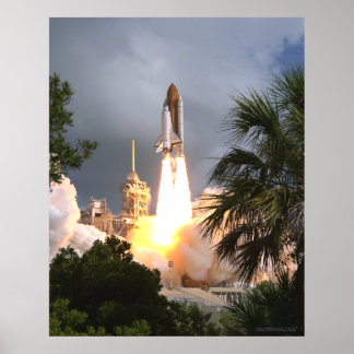 Space Shuttle Launch Poster