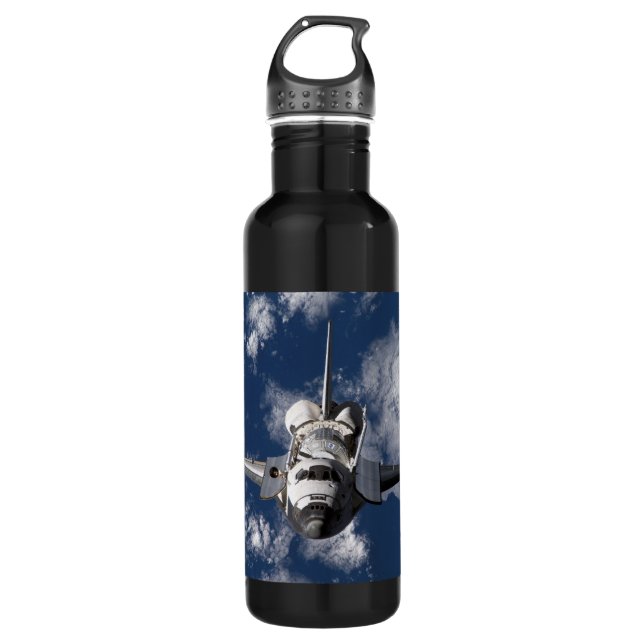 Space Shuttle Orbiting Earth 710 Ml Water Bottle (Front)