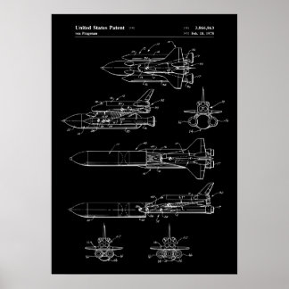 Space Shuttle Patent Poster