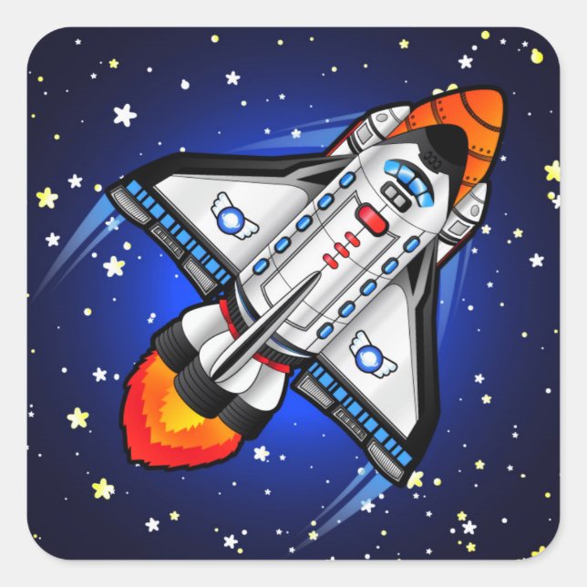 Space Shuttle Sticker  (Front)