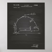 Space Shuttle Vehicle 1972 Patent - Chalkboard