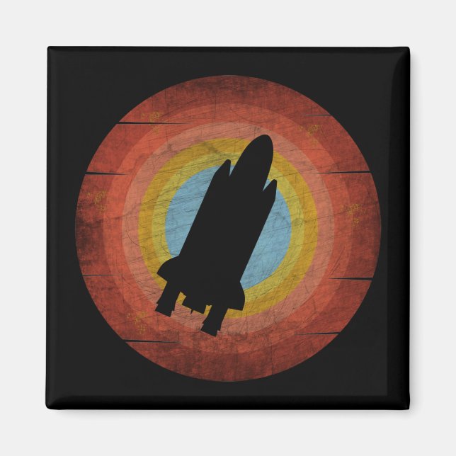 SPACE SHUTTLE VINTAGE RETRO MAGNET (Front)