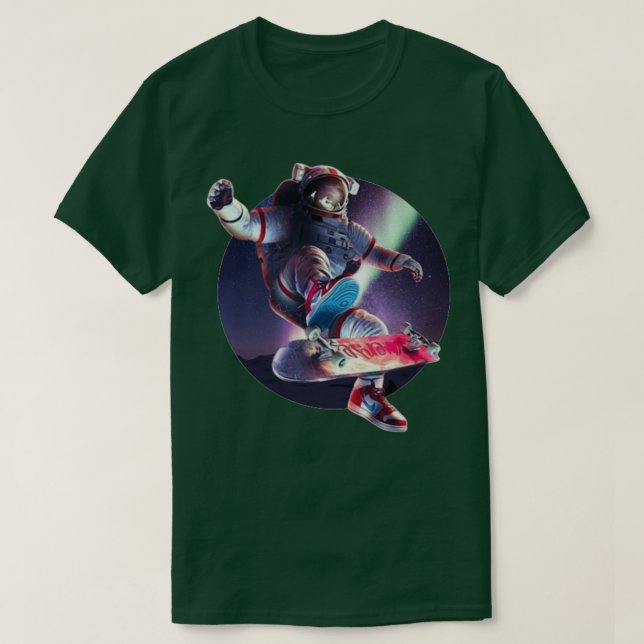 Space Skater T-Shirt (Design Front)