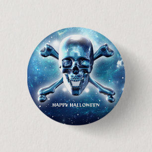 Space skull. Customised 3 Cm Round Badge