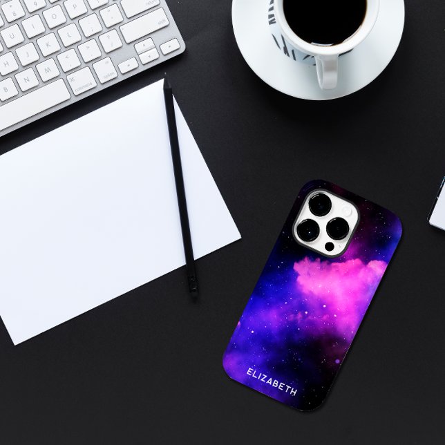 Space Sky Nebula Custom Name Case-Mate iPhone Case (Creator Uploaded)