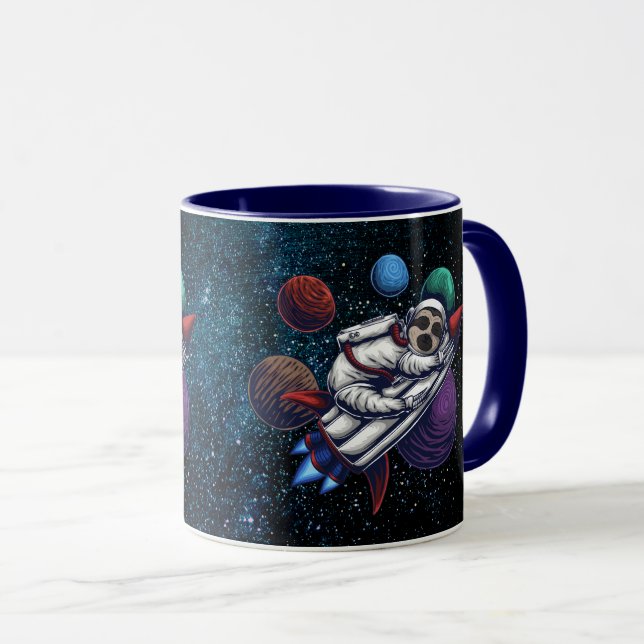 Space Sloth Mug (Front Right)