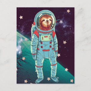 Space Sloth Postcard