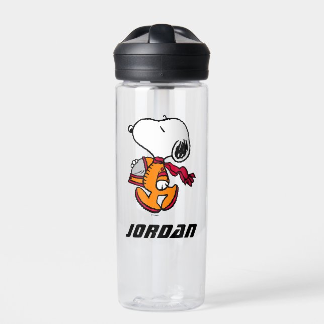 SPACE | Snoopy | Add Your Name Water Bottle (Front)