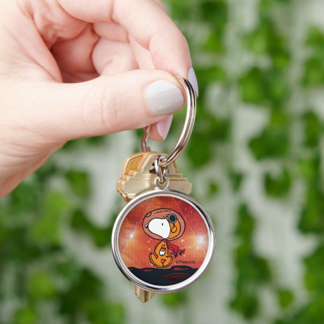 SPACE | Snoopy Geometric Moon Walk Key Ring (Hand)