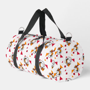 SPACE   Snoopy Space Suit White Pattern Duffle Bag
